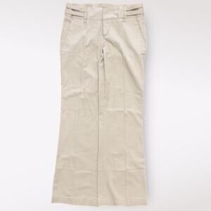 Zara Basic Tan Wide Leg Dress Pants Size US 6‎ Business Casual Minimalist
